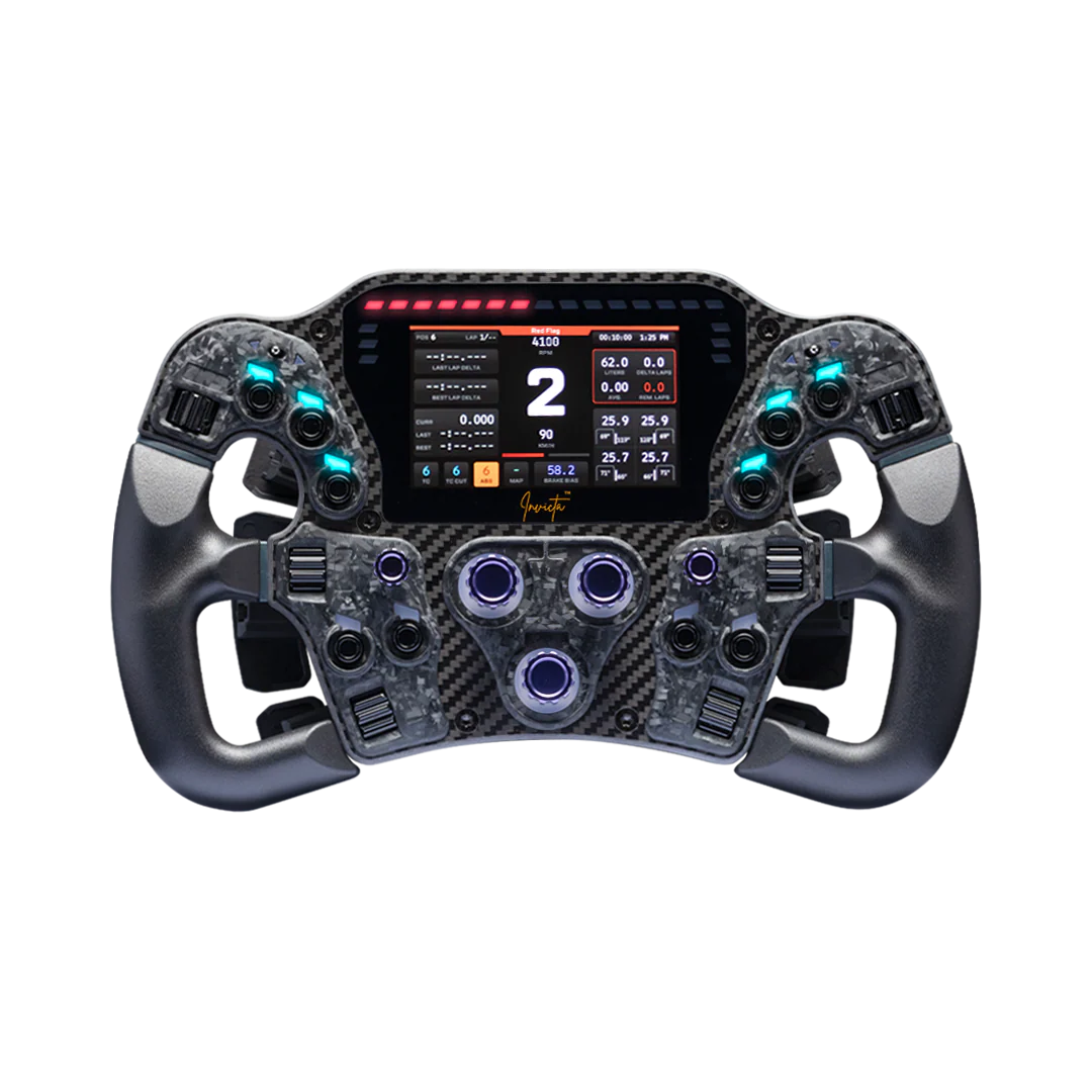 Asetek Invicta Formula Wheel - LMP Handles - Stealth Purple – Clutch Racing