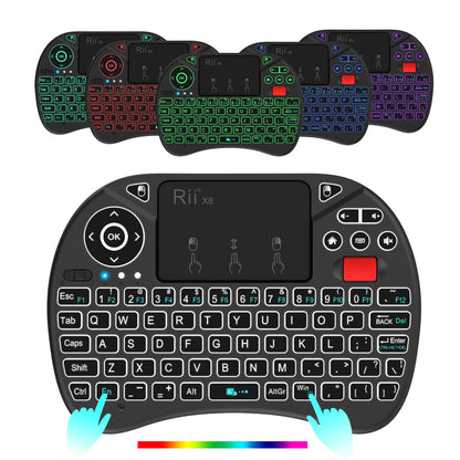 Rii X8 mini RGB Keyboard Controller w/ Touchpad